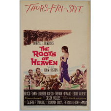 The Roots of Heaven - Original 1958 20th Century Fox Window Card